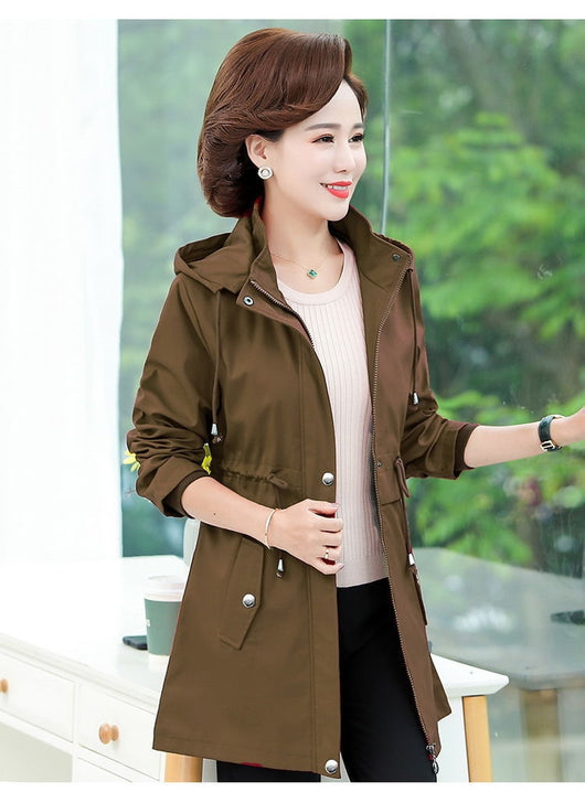 Abrigo Tipo Trench Elegante Largo - Primavera y Otoño - Image 18