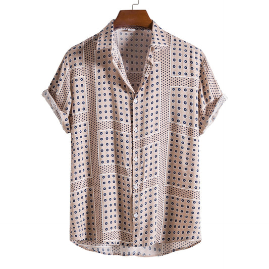 Camisa Estampada de Algodón Manga Corta - Image 2