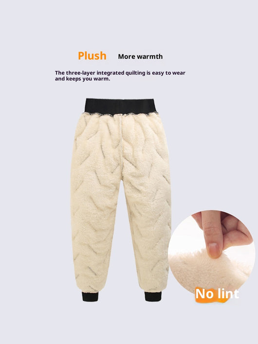 Pantalones Térmicos Infantiles Impermeables con Forro de Lana de Cordero - Image 26