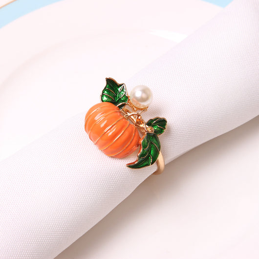 Anillo Servilletero Diseño Calabaza para Mesa - Image 7