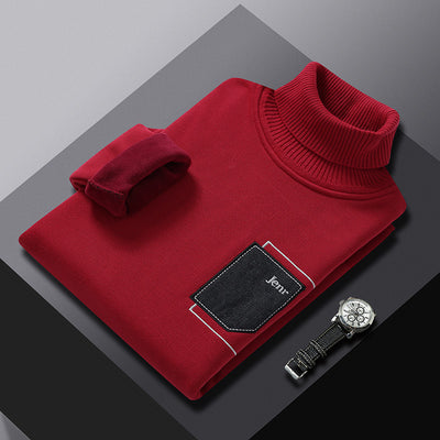 Suéter Cuello Alto Hombre con Bolsillos Falsos - Image 5