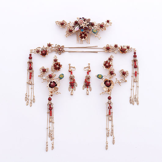 Tocado Nupcial Elegante Estilo Antiguo para Bodas - Image 3