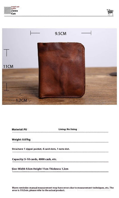 Billetera Vertical Retro para Hombre - Diseño Minimalista Ejecutivo - Image 10