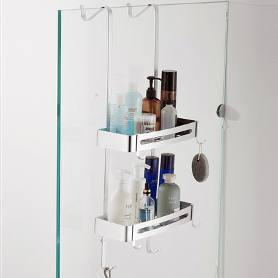Repisa de Aluminio sin Perforación para Baño - Organizador de Almacenamiento Colgante - Image 3