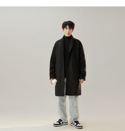 Abrigo de Lana Estilo Coreano Cuello Solapa Elegante - Image 17