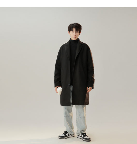 Abrigo de Lana Estilo Coreano Cuello Solapa Elegante - Image 17