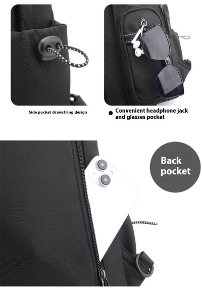 Mochila Pecho Oxford para Hombre - Bolsa Cruzada Funcional - Image 25