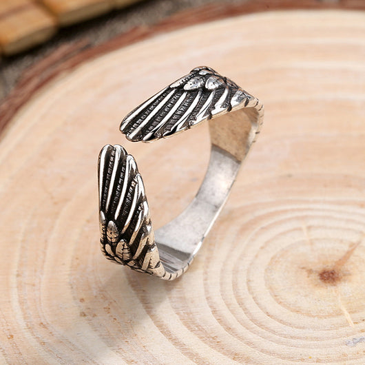 Anillo Alas de Ángel Guardián para Mujer con Plumas - Image 6