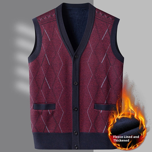 Chaleco Cardigan Hombre Cuello V - Versátil para Primavera y Otoño