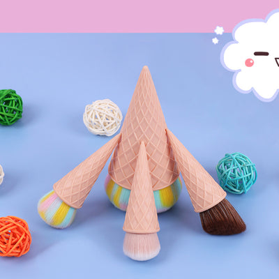 Brocha de Maquillaje de Fibra Suave Diseño Helado - Image 15