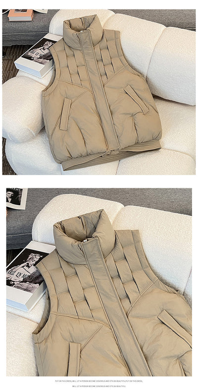 Chaleco Casual de Cuello Parado - Diseño Versátil y Moderno - Image 9