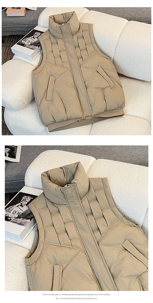 Chaleco Casual de Cuello Parado - Diseño Versátil y Moderno - Image 9
