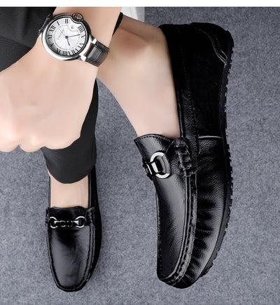 Zapatos Casuales de Cuero con Suela Flexible y Transpirables para Hombre - Image 10