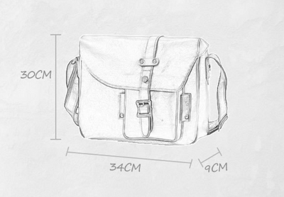 Bolso Mensajero de Cuero Retro para Hombre - Gran Capacidad - Image 8
