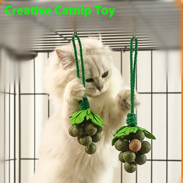 Juguete Interactivo de Menta y Uva para Gatos