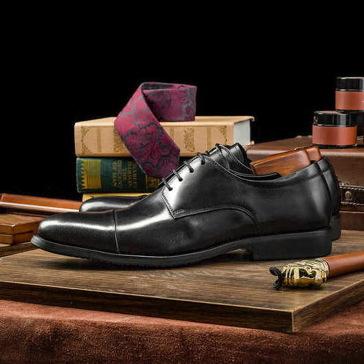 Zapatos de Cuero Ejecutivo con Cordones - Punta Redonda Estilo Británico - Image 13