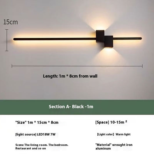 Lámpara de Pared Líneas Modernas para Sala y Dormitorio - Image 7