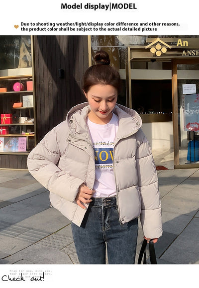 Chaqueta Corta Acolchada con Capucha para Mujer - Estilo Casual - Image 16