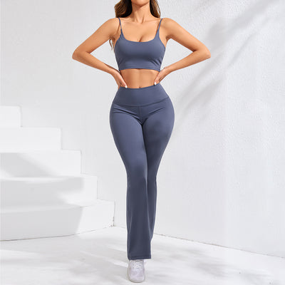 Pantalones Yoga Cintura Alta con Levantamiento de Cadera - Diseño Liso y Cómodo - Image 8