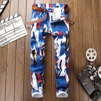 Pantalón Slim Skinny con Estampado 3D Moderno para Hombre - Image 11