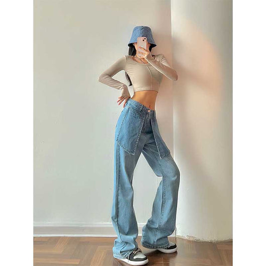 Jeans Talle Alto Versátiles con Pierna Ancha - Image 2