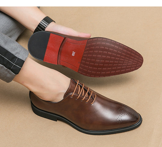Zapatos de Cuero Elegantes con Cordones - Estilo Formal y Casual - Image 14