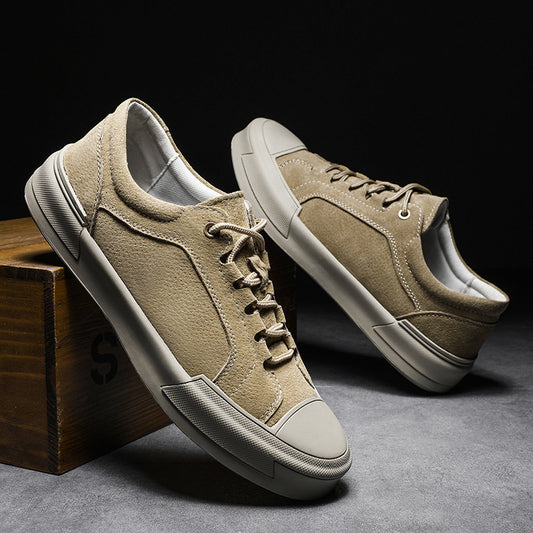 Zapatos Casuales Retro de Cuero Frosted para Hombre - Estilo Urbano Clásico - Image 2