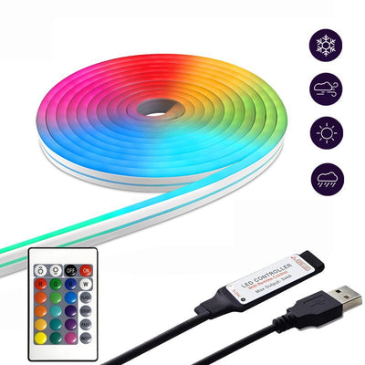 Tira de Luz Neon LED RGB Flexible con Control Remoto Impermeable - Image 6