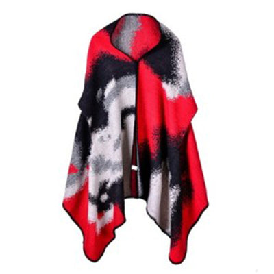 Capa Gruesa de Cachemira a Cuadros para Mujer Talla Plus - Abrigo Térmico - Image 35