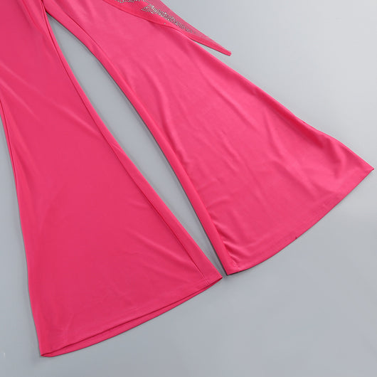 Jumpsuit Elegante Escotado con Lentejuelas y Strass - Image 10