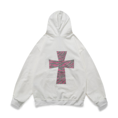 Sudadera Estampado Leopardo con Capucha Suelta para Parejas - Image 22