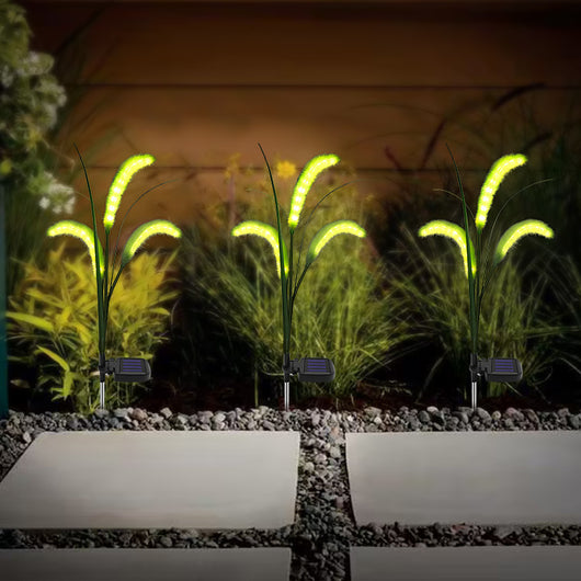 Lámpara Solar LED Decorativa con Pasto Artificial para Jardín - Image 13