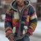 Chamarra Hoodie Digital con Estampado Cuadros para Hombre