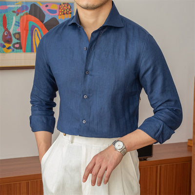 Camisa Larga de Lino Transpirable - Diseño Elegante y Fresco - Image 3