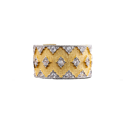 Anillo Estrella Bicolor Ancho Estilo Europeo y Americano - Image 5