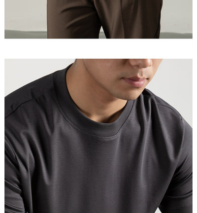 Camiseta de Algodón Mercerizado Tratado con Amoníaco Líquido para Hombre - Image 12