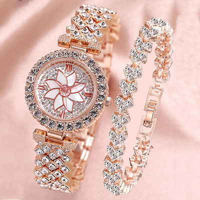 Reloj Pulsera Diamante Temperamento Moda Estrella - Set de Regalo Creativo para Mujer - Image 5