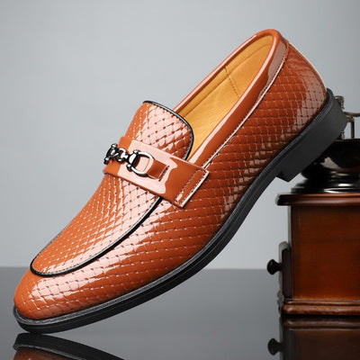 Zapatos de Cuero Ejecutivos Estilo Británico Minimalista para Hombre - Image 16