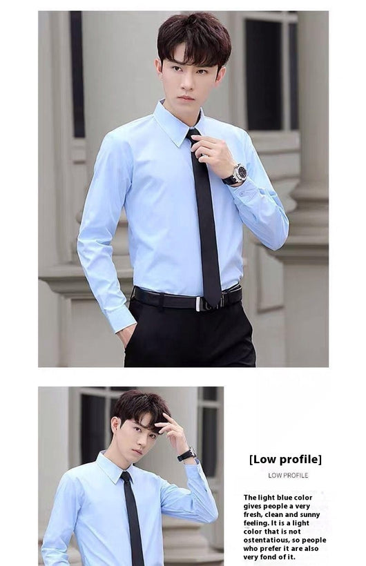 Camisa Blanca Manga Larga Slim Fit para Hombre - Versátil y Elegante - Image 19