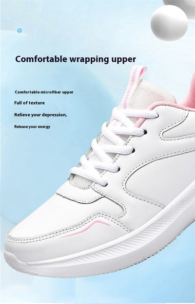 Tenis Casual Impermeables de Cuero con Suela Suave para Mujer - Image 18