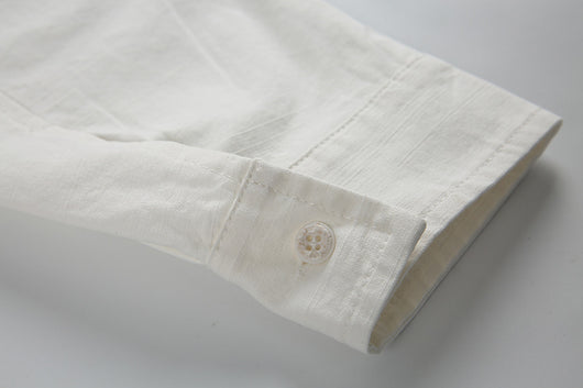 Camisa Unisex con Botones Nudos Chinos de Manga Larga - Image 14