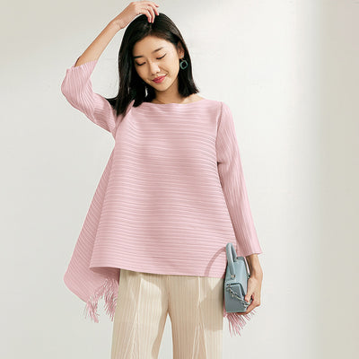 Blusa Plisada Suelta Efecto Adelgazante - Image 3