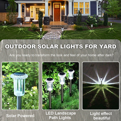 Lámpara Solar LED Blanca para Jardín y Espacios Decorativos - Image 3