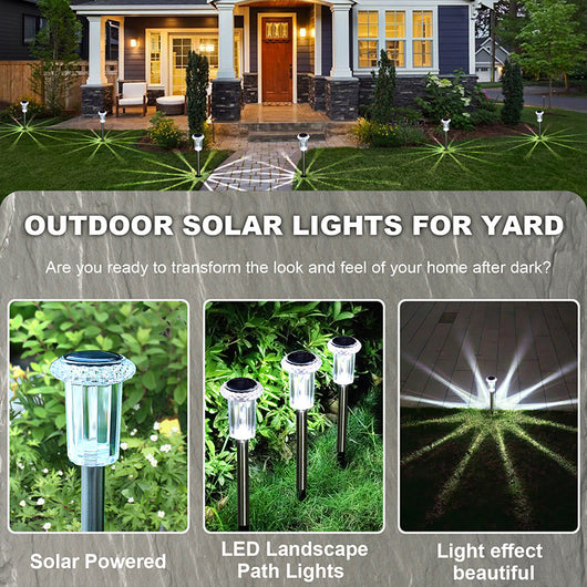 Lámpara Solar LED Blanca para Jardín y Espacios Decorativos - Image 3