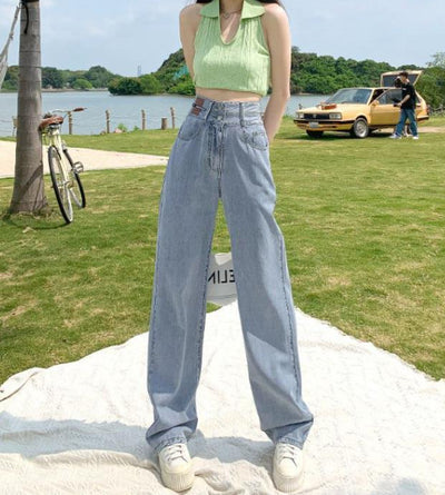Jeans Anchos Forro Polar Térmico Efecto Adelgazante para Mujer - Image 12