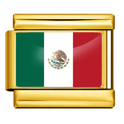 Pulsera Italiana con Resina Epóxica y Banderas del Mundo - Image 45