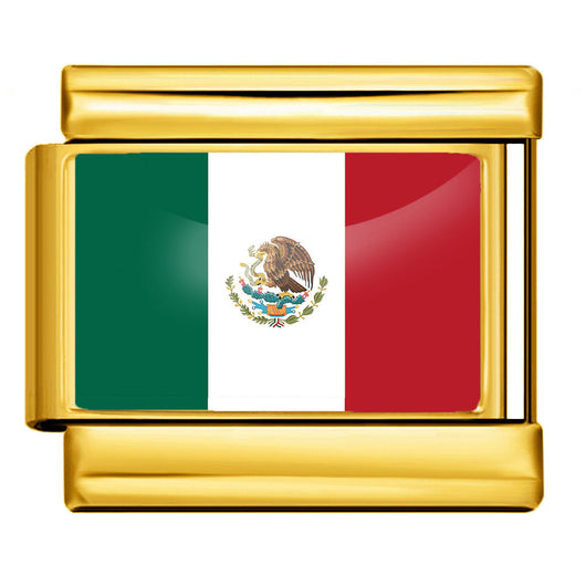 Pulsera Italiana con Resina Epóxica y Banderas del Mundo - Image 45