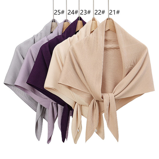 Pañoleta de Satén Efecto Arrugado - Accesorio Versátil de Moda - Image 36