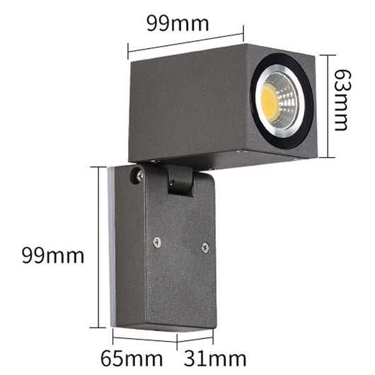 Lámpara LED Exterior de Pared con Ángulo Ajustable para Pasillos - Image 5