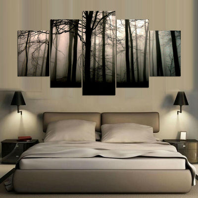 Cuadro Decorativo Moderno Pintura al Óleo para Sala de Estar y Entrada - Conjunto de Cinco Piezas SUNSUN - Image 3